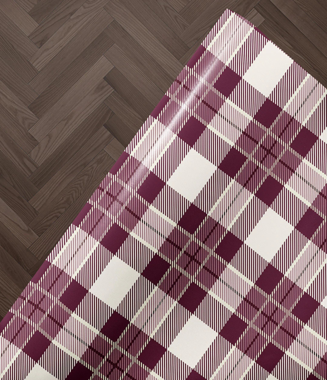 Luxury Burgundy Plaid Wrapping Paper Roll Classic Tartan Christmas Gift Wrap Sheets Festive Holid... | Etsy (US)