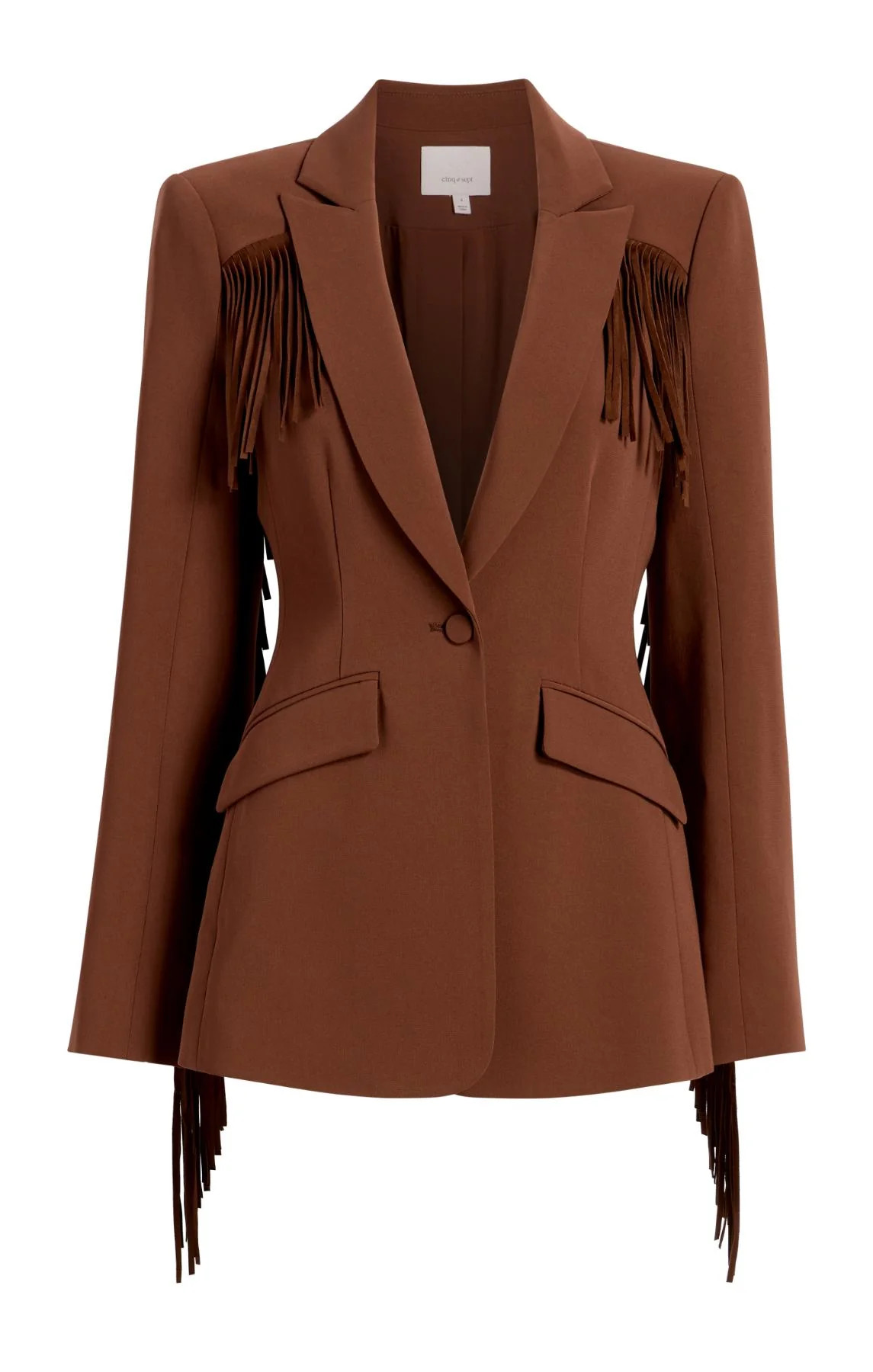 Suede Fringe Cheyenne Blazer | Cinq à Sept