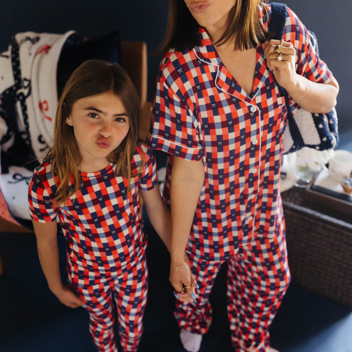 Gingham Bow PJs | Staykation | Staykation