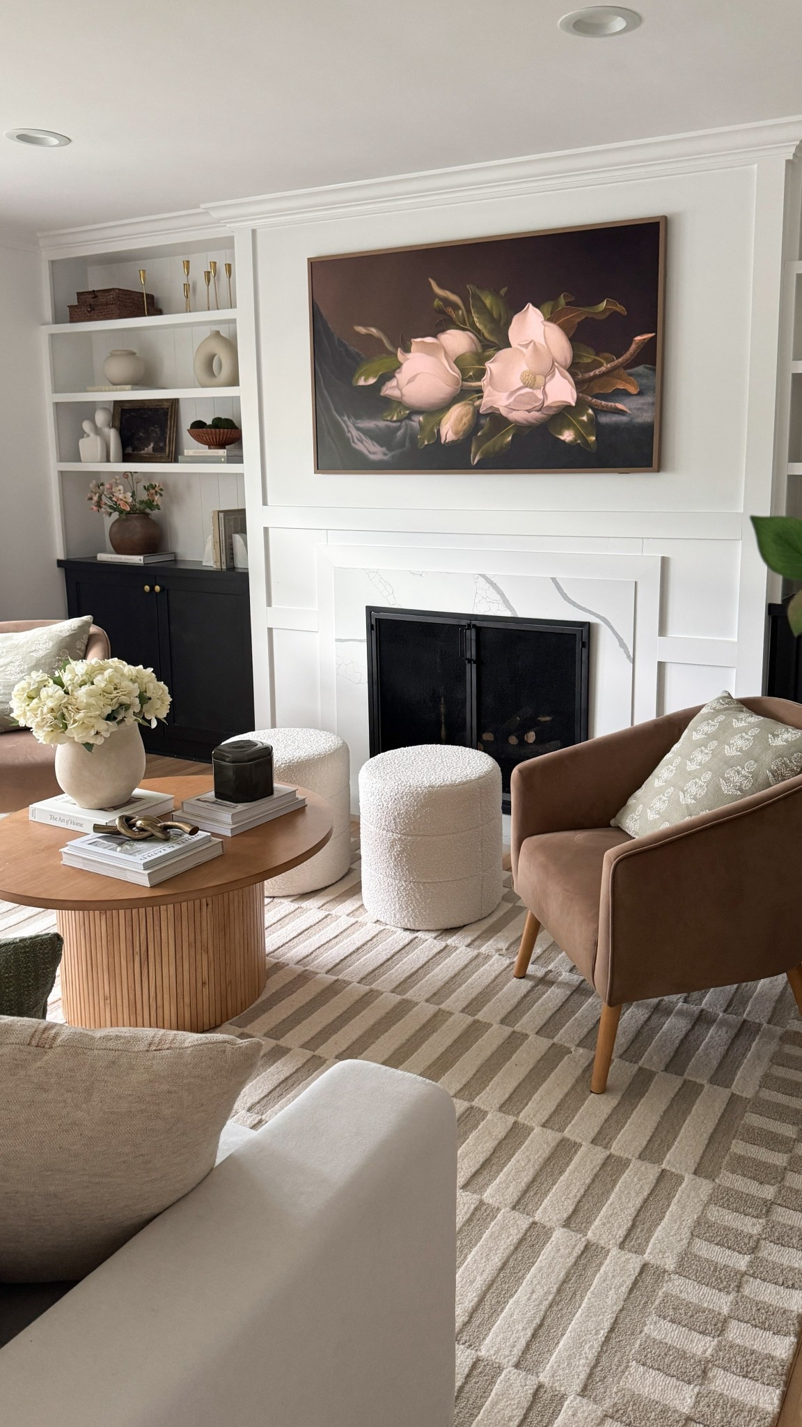 I can’t believe my most asked about boucle ottomans are finally back in stock, honestly, they’ve been the coziest little accent in here. I’m also completely obsessed with how this fluted solid wood coffee table tied the room together so perfectly. 

And of course, you know I couldn’t resist this neutral rug that grounds it all in the coziest way. 🤎

#WayfairPartner #Wayfair @wayfair


#LTKHome #LTKFindsUnder100 #LTKSaleAlert