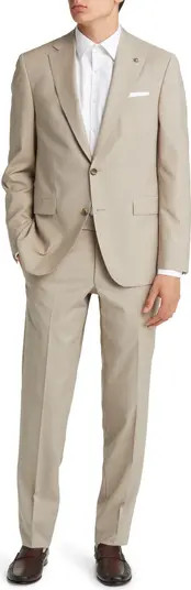 Esprit Soft Constructed Solid Wool Suit | Nordstrom