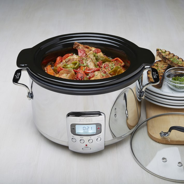 All-Clad Slow Cooker with Ceramic Insert, 4-Qt. | Williams-Sonoma