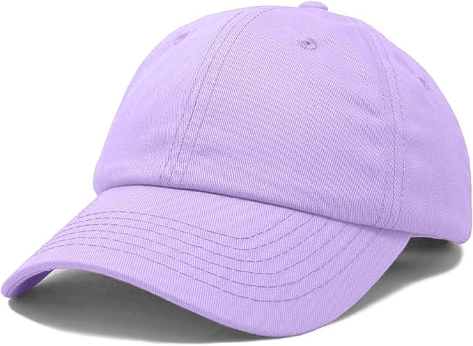 DALIX Womens Cap Adjustable Hat 100% Cotton Black White Gold Lavender Blue Pink Lime Green Hot Pi... | Amazon (US)