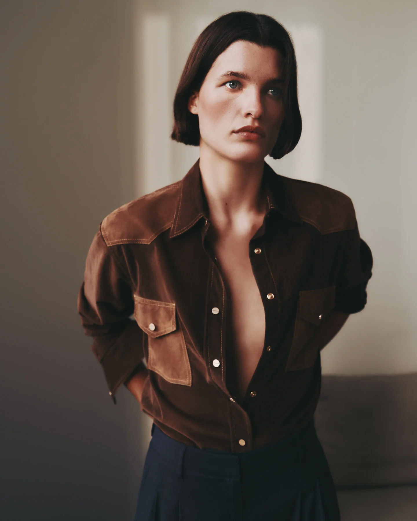 Cowboy Take Me Away Shirt in Micro Cord Shirting | TWP