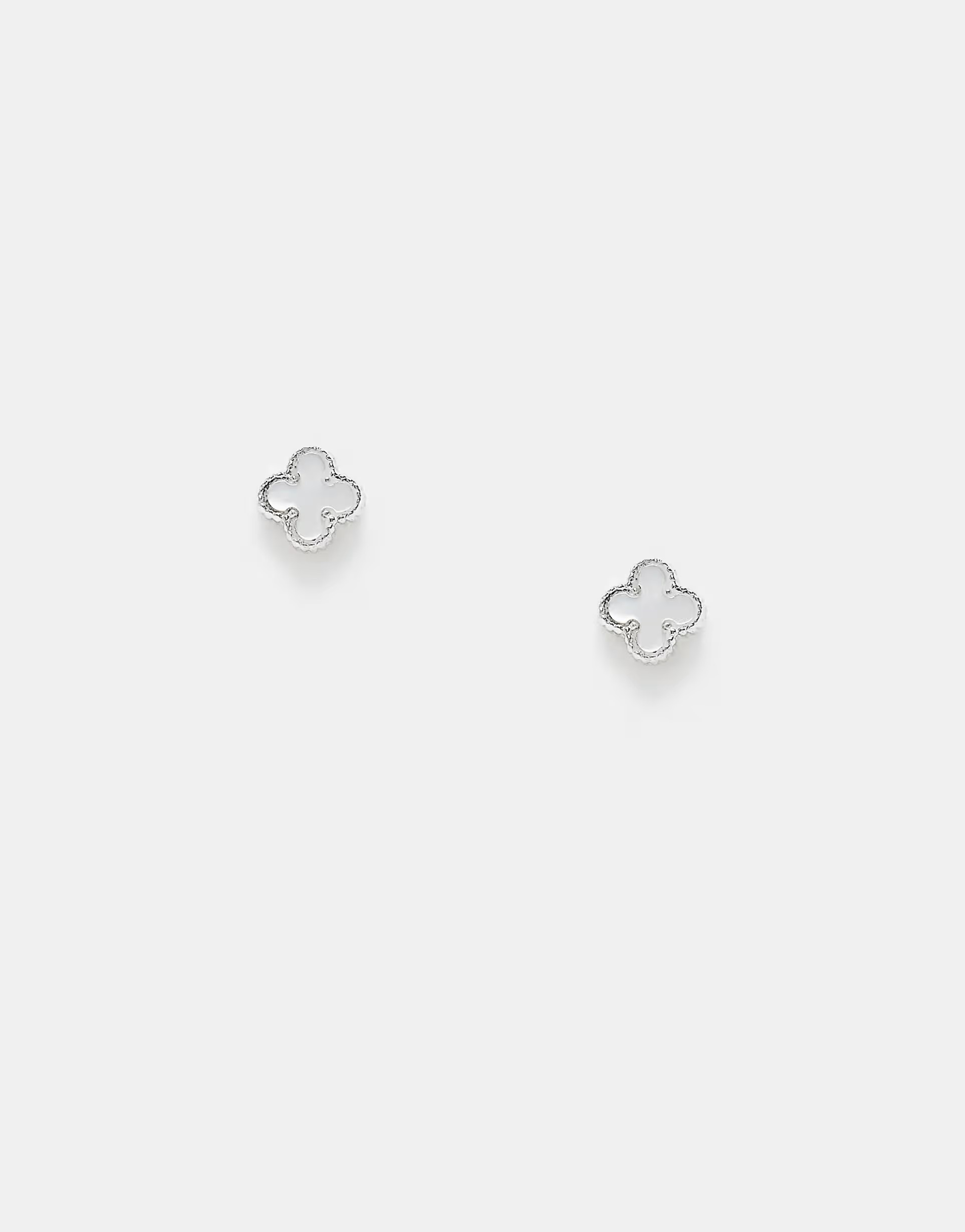 Kingsley Ryan pearl clover stud earrings in sterling silver | ASOS | ASOS (Global)