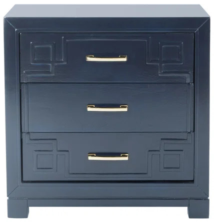 Mercer41 3 - Drawer Solid Wood Nightstand | Wayfair | Wayfair North America