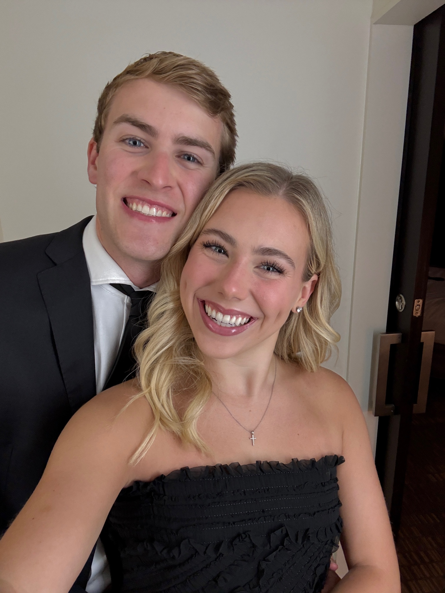 cutest black tie dress & my fav diamond studs! 

#LTKWedding