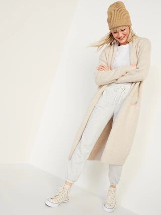 Long Duster Open-Front Cardigan Sweater for Women | Old Navy (US)