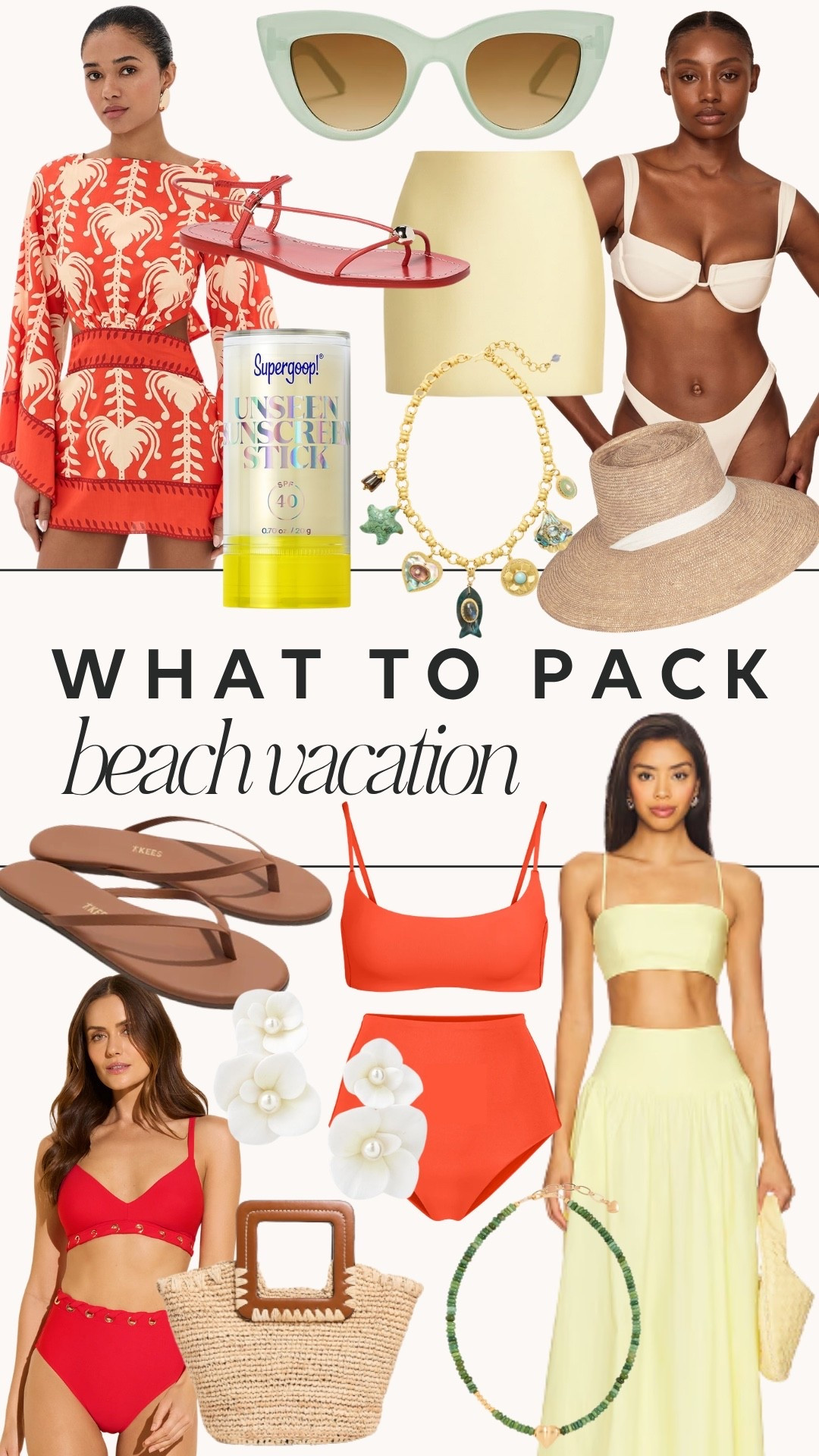 What to pack for the beach! Resort wear, swimwear, jewelry, accessories & more favorites 🌞🫶🏻👙🤍

#LTKSwim #LTKTravel #LTKootd