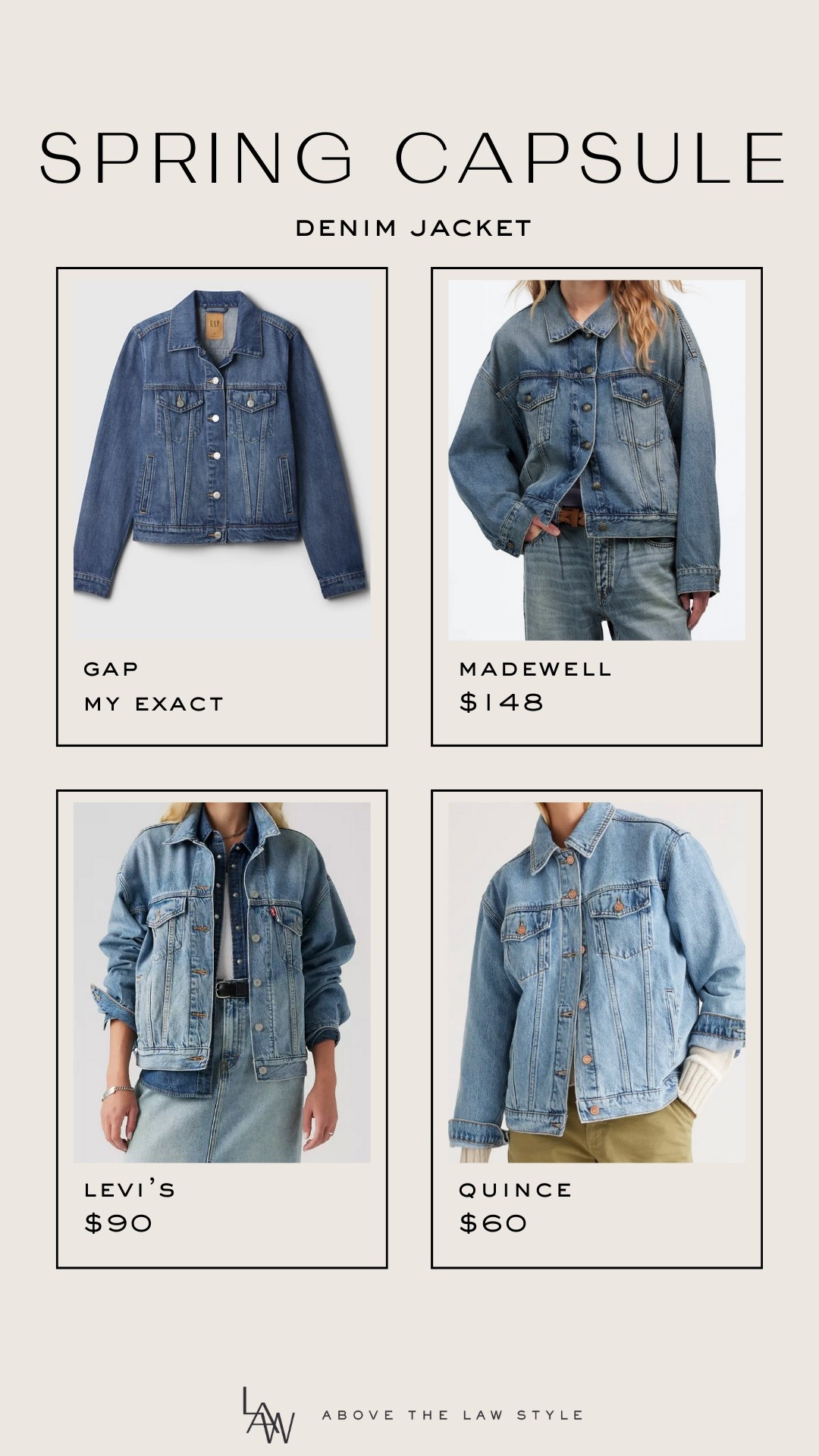 Spring Capsule: Denim Jackett

#LTKStyleTip #LTKFindsUnder50 #LTKFindsUnder100