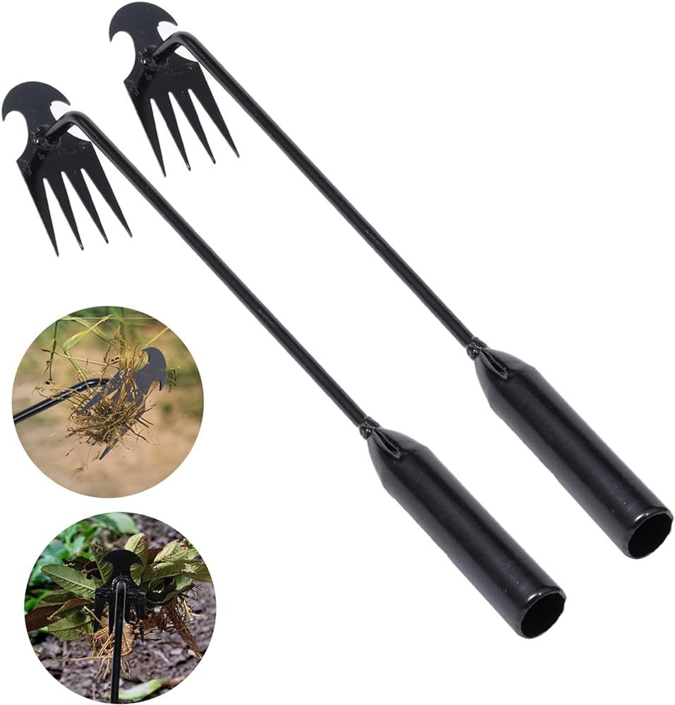 Weed Puller Tool Garden Weed Pulling Tool, Portable Garden Weeder Tool Uprooting Weeding Tool, 4 ... | Amazon (US)