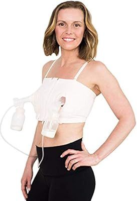Simple Wishes Signature Hands Free Pumping Bra, Patented, Soft Pink, Large/Plus | Amazon (US)