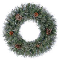 Holiday Time Green Conway Pine Christmas Wreath, 24 in | Walmart (US)