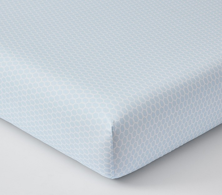 AERIN Trellis Organic Crib Fitted Sheet | Pottery Barn Kids