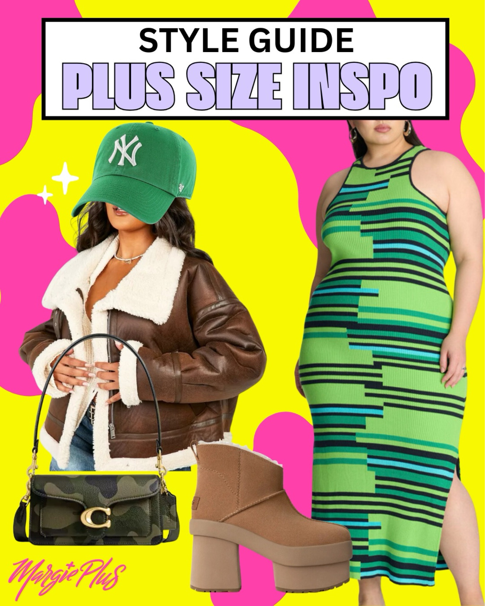 PLUS SIZE Style Inspo serving up weekend cuteness with this bold and comfortable knit dresses paired with the new platform UGG boots and shearling coat! 

#LTKStyleTip #LTKPlusSize