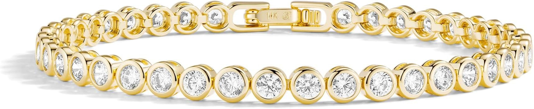 14k Gold Filled Tennis Bracelet for Women | Amazon (US)
