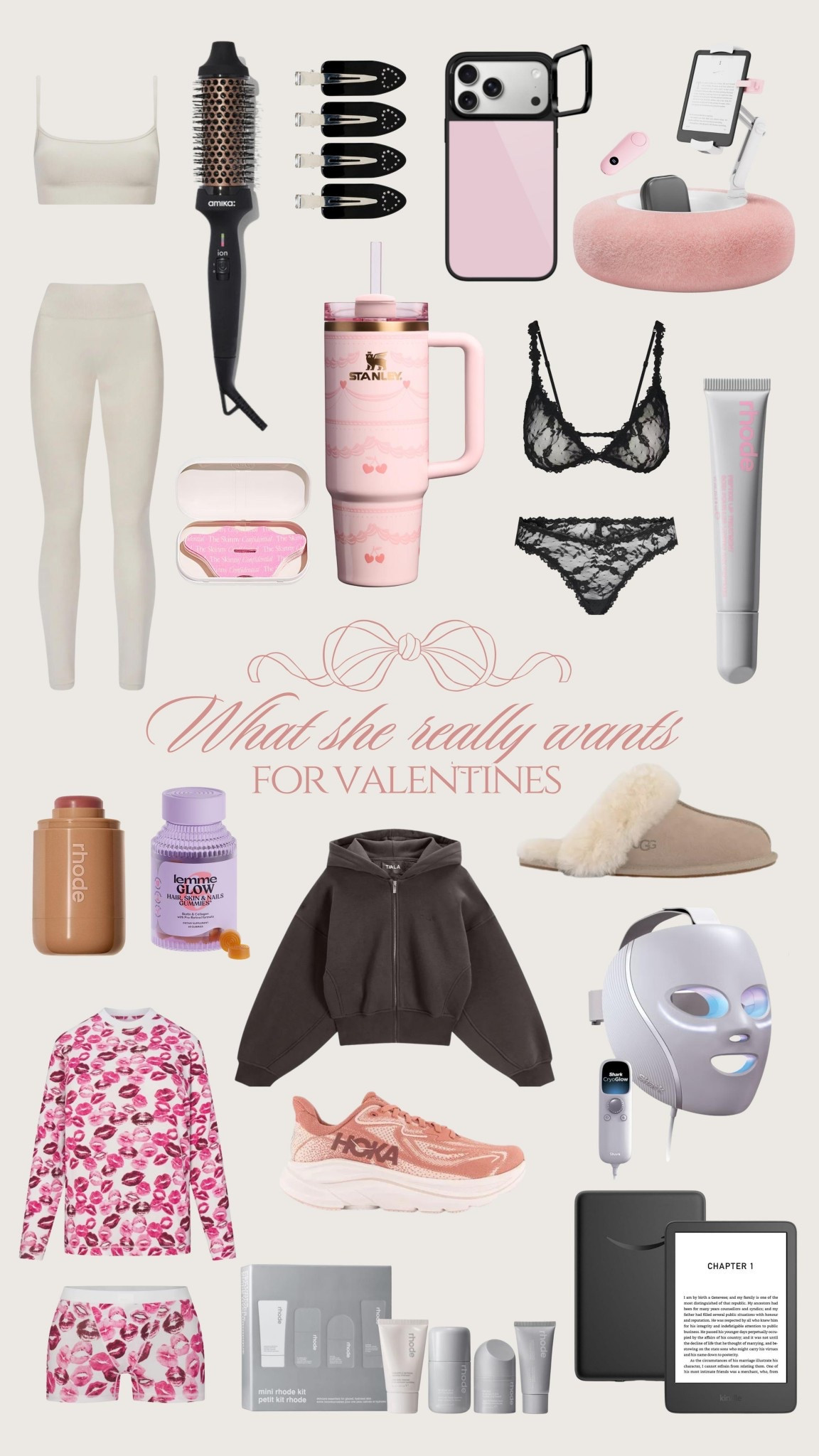 what she really wants for valentines 🤍✨

Lingerie, Uggs, led mask, lemme, Rhode, Stanley cup, valentines gifts, valentines gift guide, gifts for her 

#LTKgiftguide #LTKuk #LTKdatenight