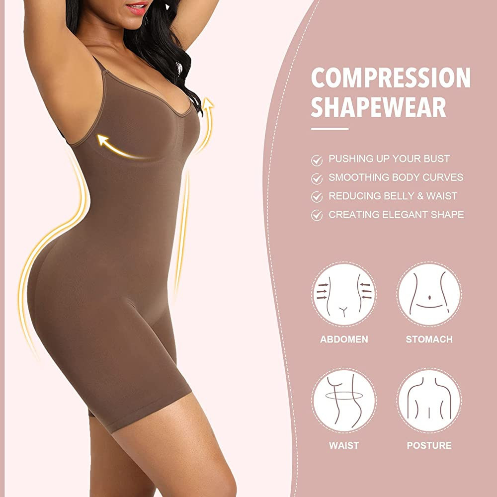 FeelinGirl Shapewear for Women Tummy Control Full Bust Body Shaper Bodysuit Butt Lifter Thigh Slimme | Amazon (US)