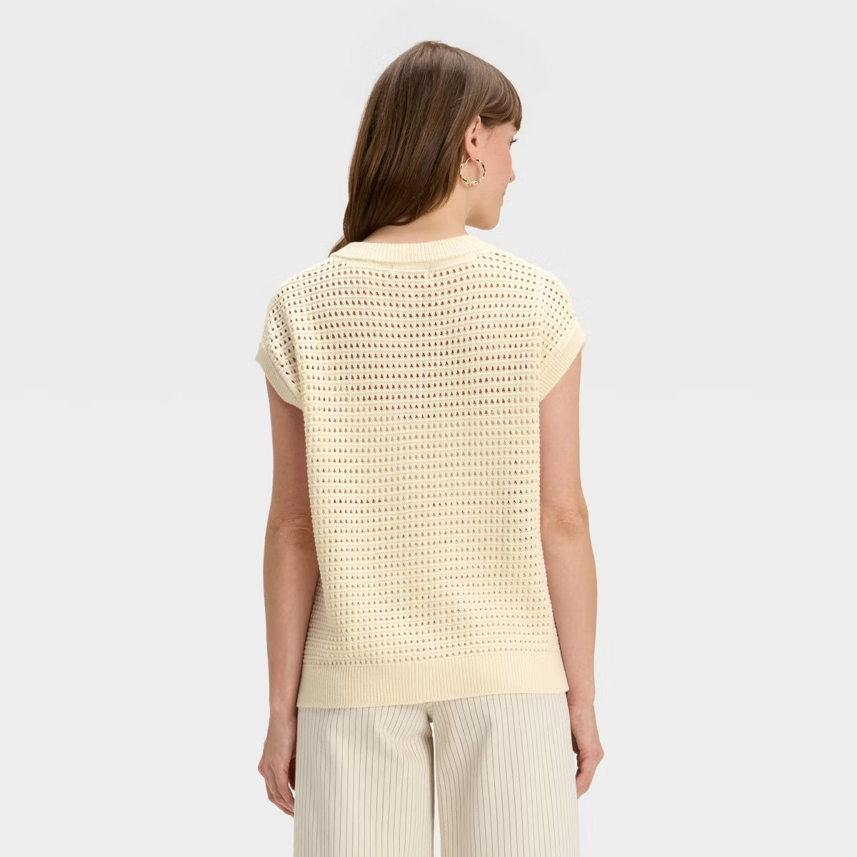 Women's Pointelle Sweater Vest - Universal Thread™ | Target