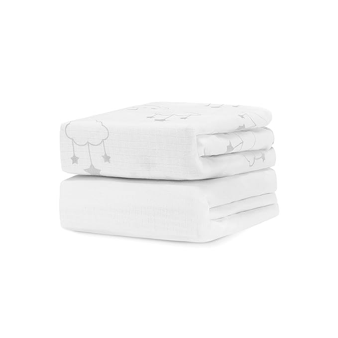 Newton Baby Organic Fitted Crib Sheet (2-Pack) - Ultra Breathable and Soft, 100% Organic Muslin C... | Amazon (US)