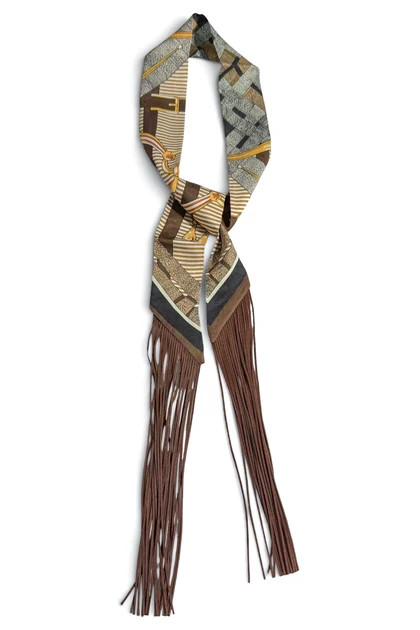 Colette Brown Twilly Fringe Scarf | The Willow Tree