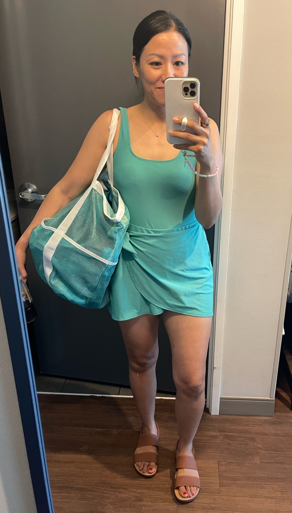 Size small bathing suit
Sandals are true to size

#LTKOver40 #LTKTravel #LTKootd