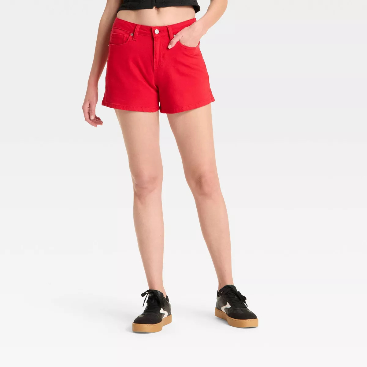 Women's Mid-Rise Midi Denim Shorts - Wild Fable™ | Target
