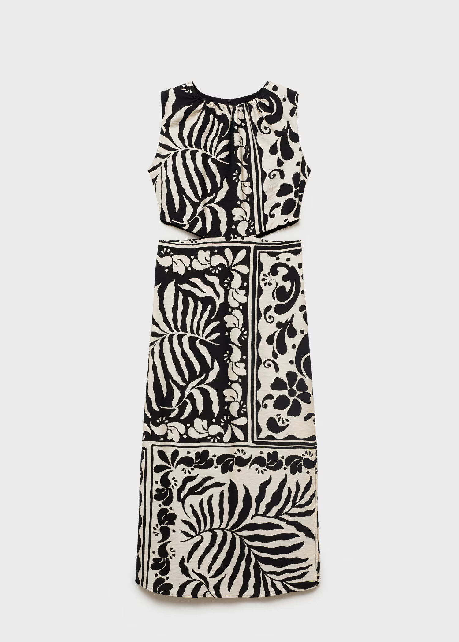 Midi-dress with cut-out - Women | MANGO USA | Mango (US/MX/AU)