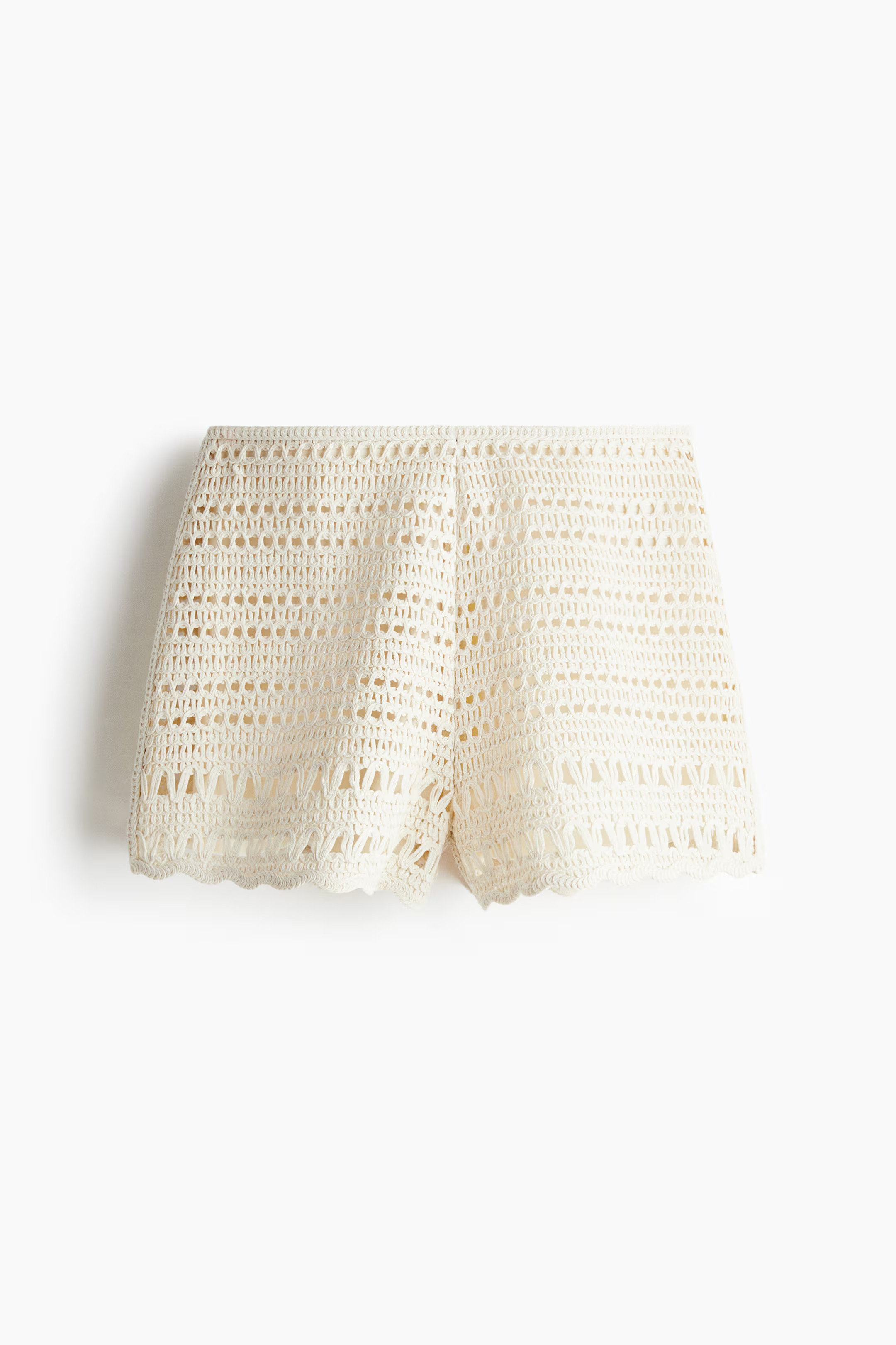 Crochet-look mini shorts | H&M (UK, MY, IN, SG, PH, TW, HK)