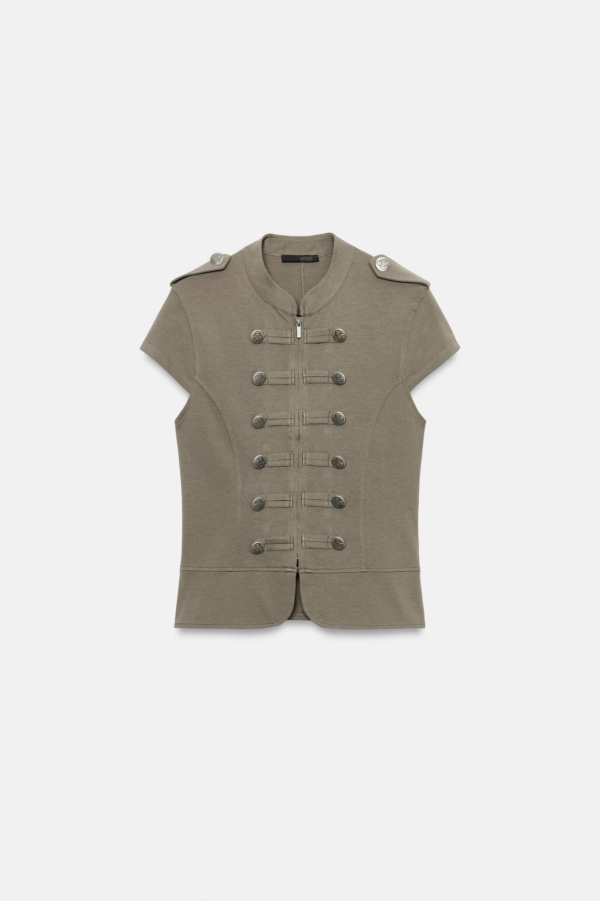 ZIP-UP BUTTON VEST | Zara US