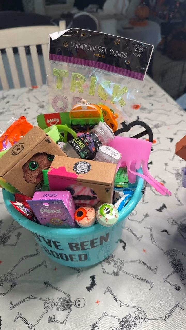 Boo Baskets for my neighbors! First up is a basket for their kids 
#boobasket #boobasketideas #spookybasket #halloween

#LTKSeasonal #LTKKids #LTKmomlife