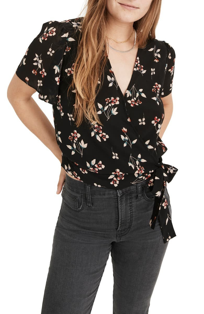 Botanical Print Wrap Top | Nordstrom | Nordstrom