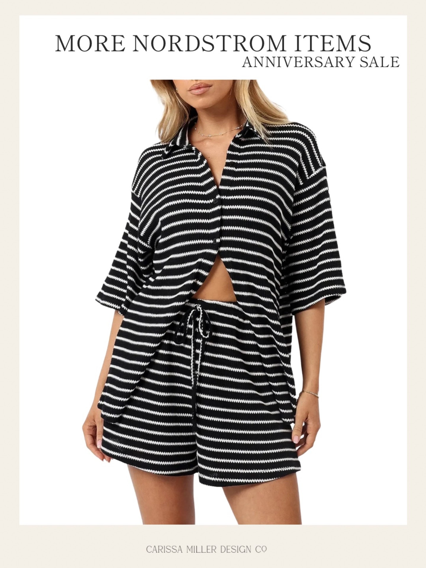 Absolutely obsessed with this striped set.