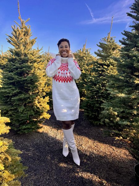 Fair isle sweater dress

Holiday outfit 
Christmas sweater
Holiday dress
Winter sweater dress outfit 

#LTKmidsize #LTKSeasonal #LTKHoliday