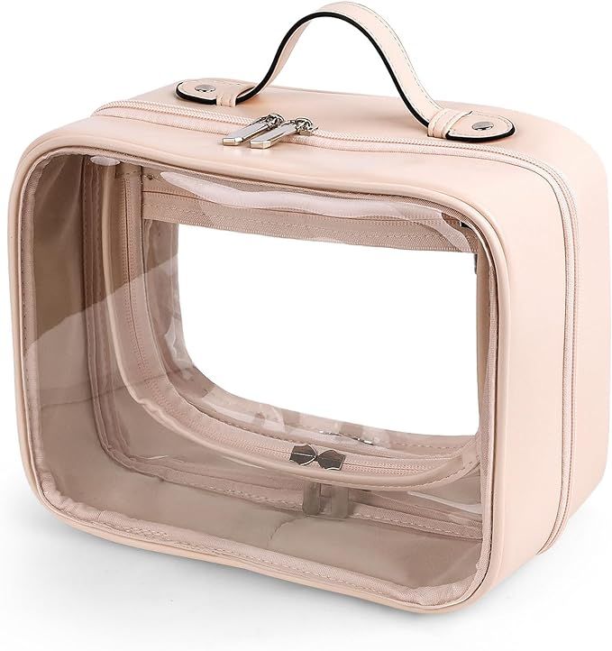 TSA Approved Toiletry Bag, Clear Travel Bag for Liquids Toiletries, Makeup Cosmetic Bag Organizer... | Amazon (US)