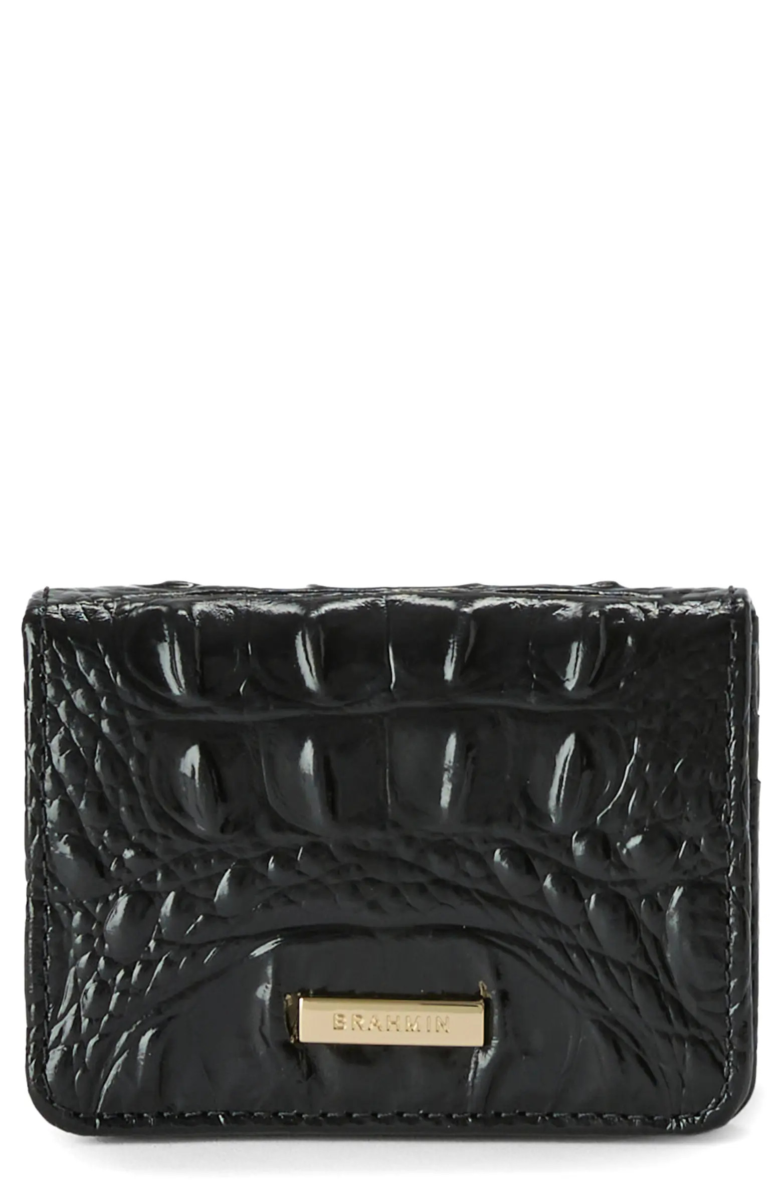 Clementine Embossed Leather Card Case | Nordstrom