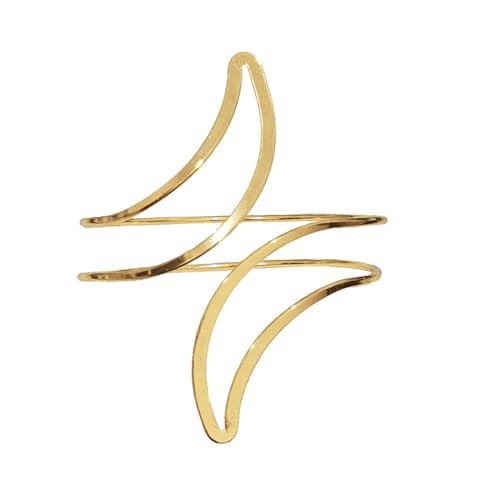 Punk Cool Open Upper Arm Adjustable Coil Swirl Leaf Wings Snake Butterfly Armband Minimalist Armlet Cuff Bangle Bracelet Simple Gothic Jewelry for Women Teens-Gold | Amazon (US)