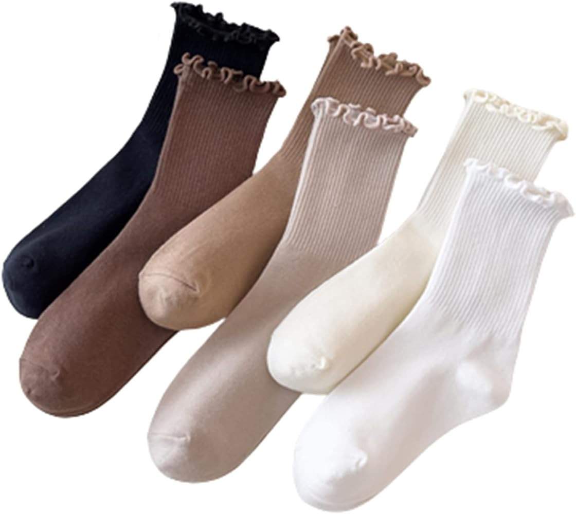 GuaziV Women's Cotton Socks, 5-8 Pairs Womens Fun Novelty Crew Colorful Patterns Super Soft Fashi... | Amazon (US)