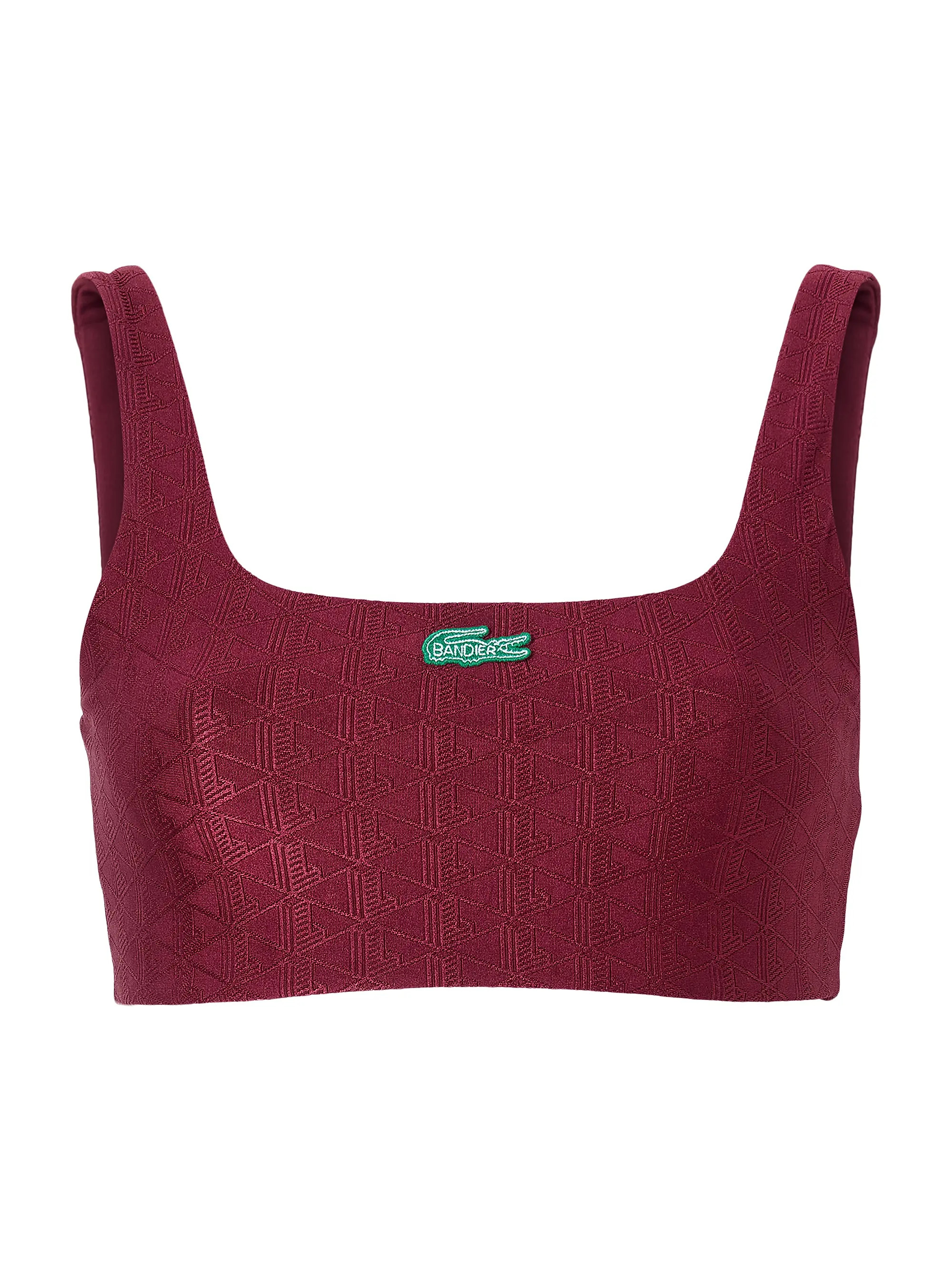 Lacoste X Bandier Jacquard Sports Bra | Saks Fifth Avenue