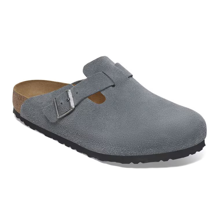 Boston Soft Footbed Suede Leather Thyme Tonal | BIRKENSTOCK | Birkenstock USA