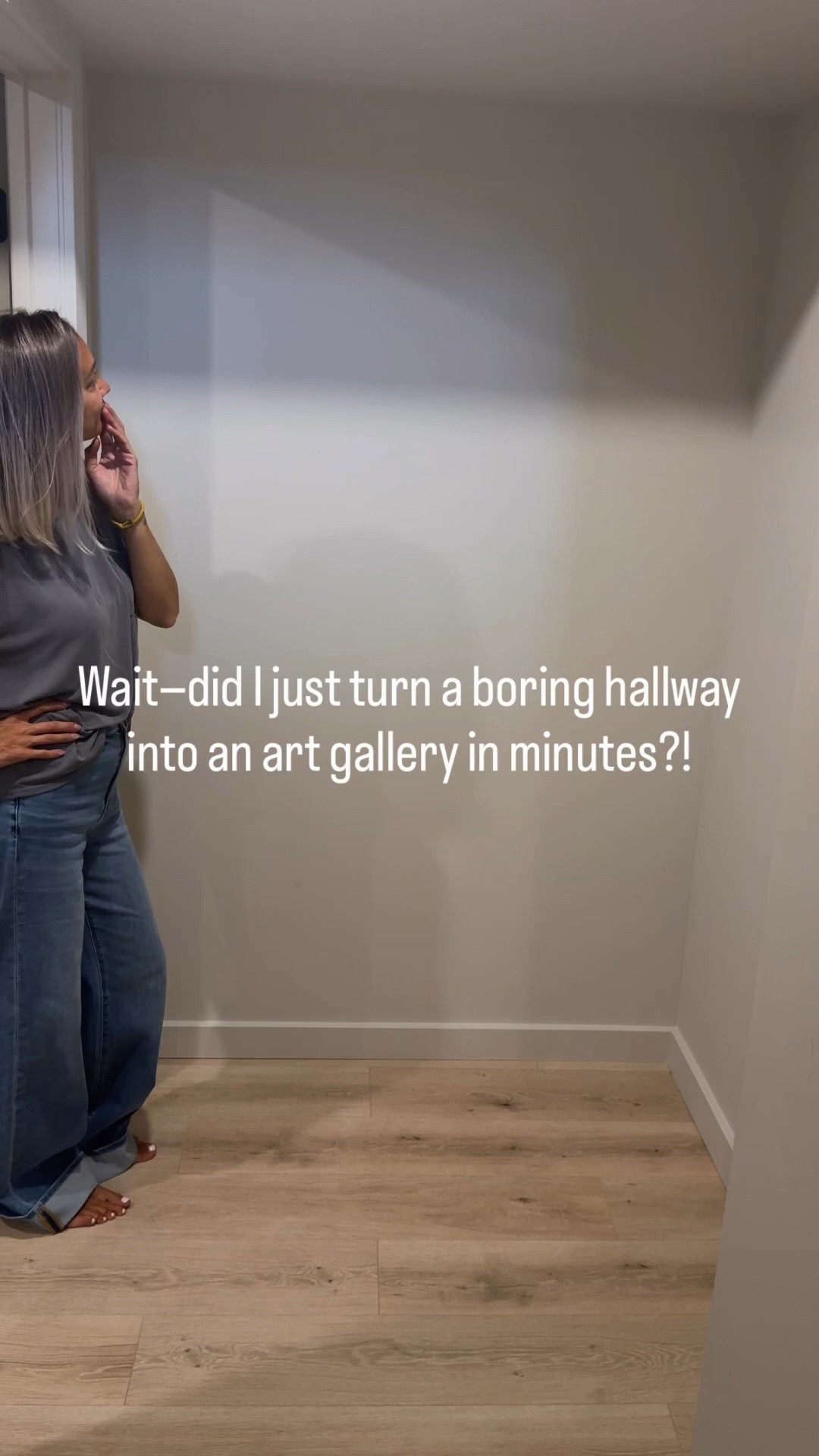 Okay, how cool is this wall art? They come in so many sizes and tons of prints to choose from, and the best part, they’re totally changeable. The frame took minutes to put together, and I turned this boring hallway from drab to eye catching instantly. Big wall décor completely transformed  this space.



#LTKOver40 #LTKHome #LTKMens