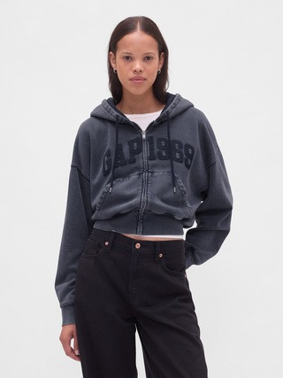 VintageSoft Wedge Zip Hoodie | Gap (US)