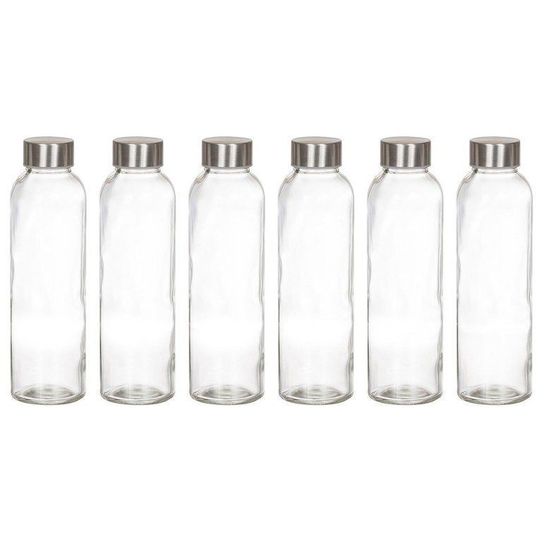 Estilo 18 oz Clear Glass Water Bottle 6 Pack - Walmart.com | Walmart (US)