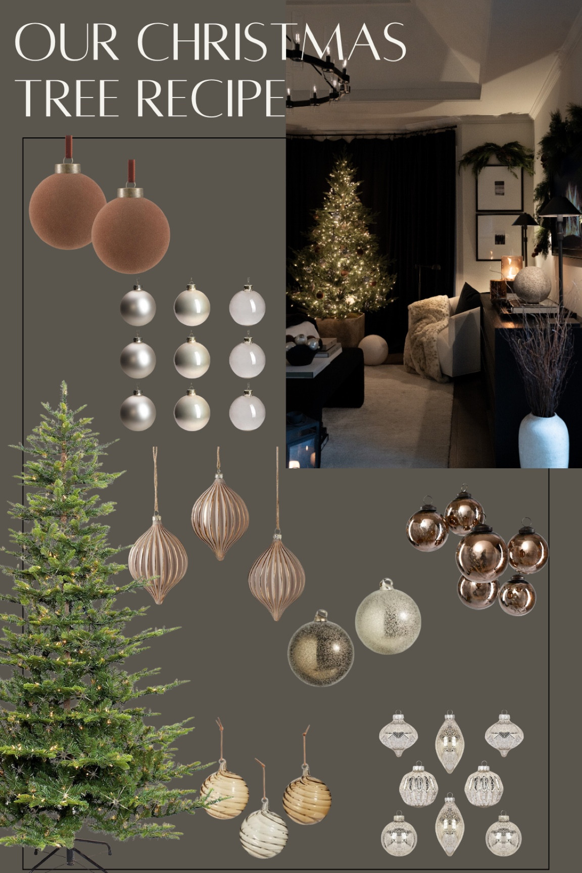 Our Christmas decor made easy! Our favorite faux Christmas tree and ornaments (baubles).

#LTKHome #LTKHoliday #LTKSeasonal