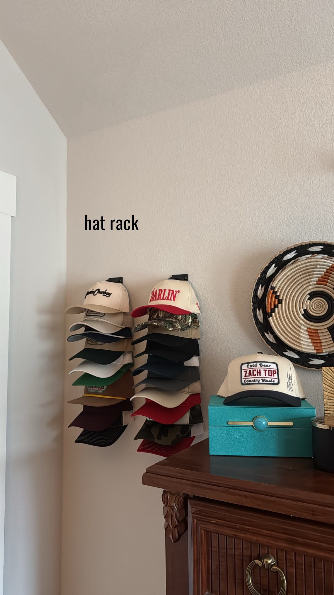 Trucker hat rack 

#LTKFindsUnder50
