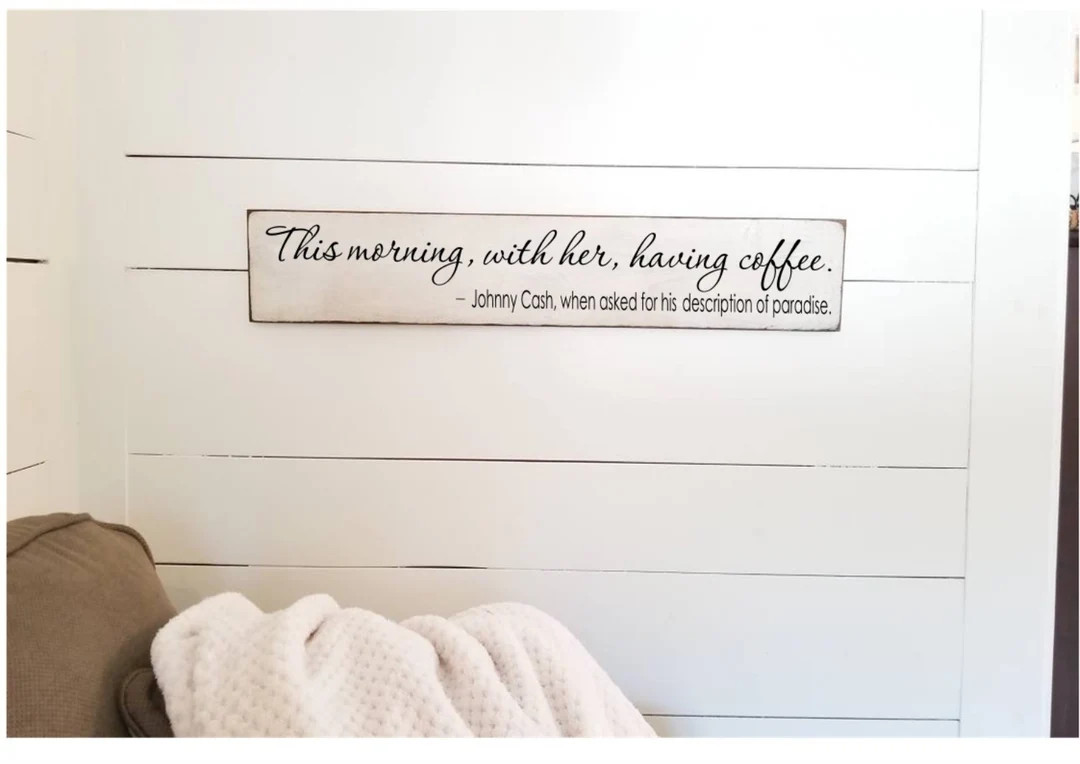 Johnny Cash This Morning With Her Having Coffee Farmhouse - Etsy | Etsy (US)