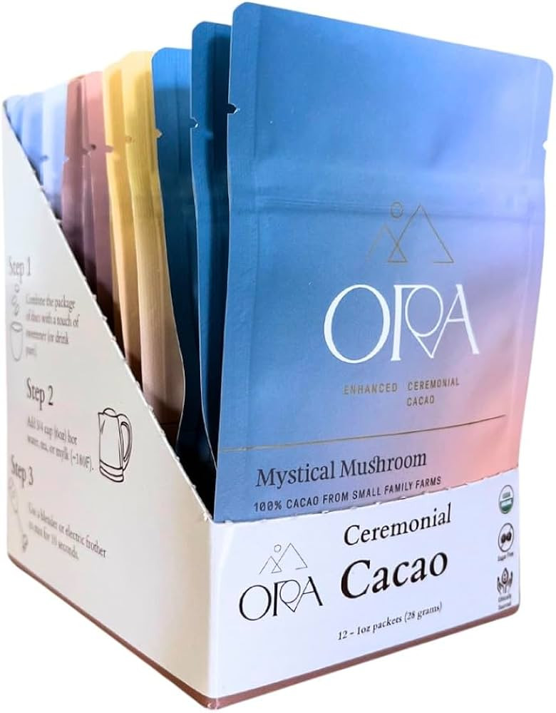 ORA Ceremonial Cacao - Enhanced Kit - Organic 100% Cacao with Adaptogens - Ethical - High Flavano... | Amazon (US)