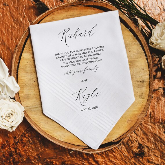 Father of the Groom Handkerchief From Bride Father of the | Etsy | Etsy (US)
