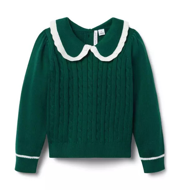 Cable Knit Collared Sweater | Janie and Jack