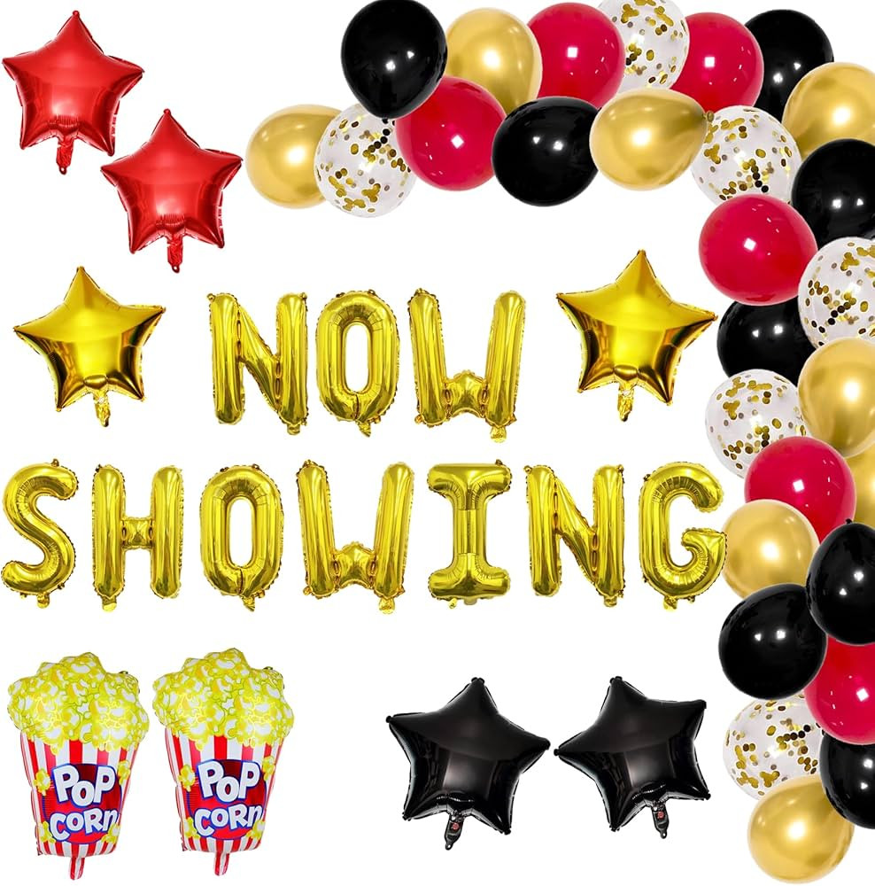 Movie Night Decorations Hollywood Party Decorations Now Showing Movie Night Supplies Movie Theate... | Amazon (US)